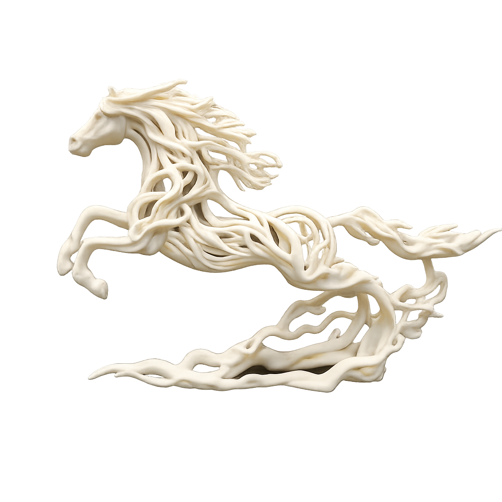 Highly detailed LCD resin 3D printed model with intricate surface features