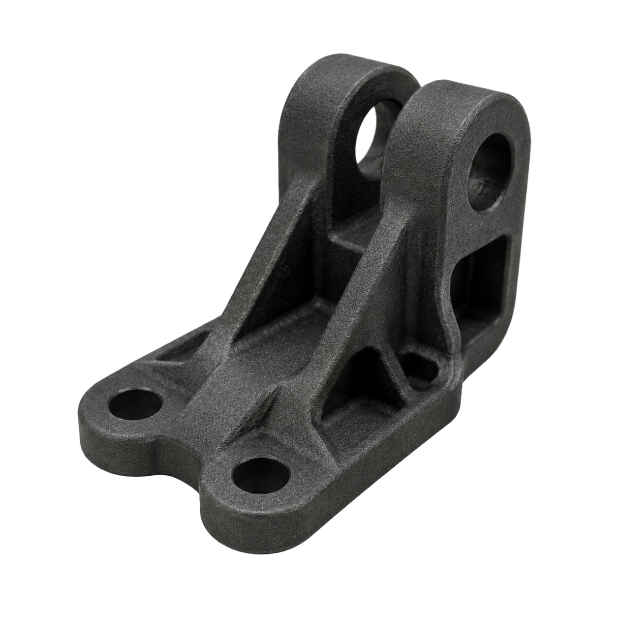Black MJF nylon 3D printed functional mechanical component